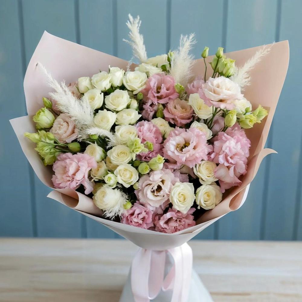 Букет цветов из: Альстромерии и Розы в Большой Мартыновке