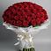 Букет 101 Красная роза Блэк Мэджик в Большой Мартыновке