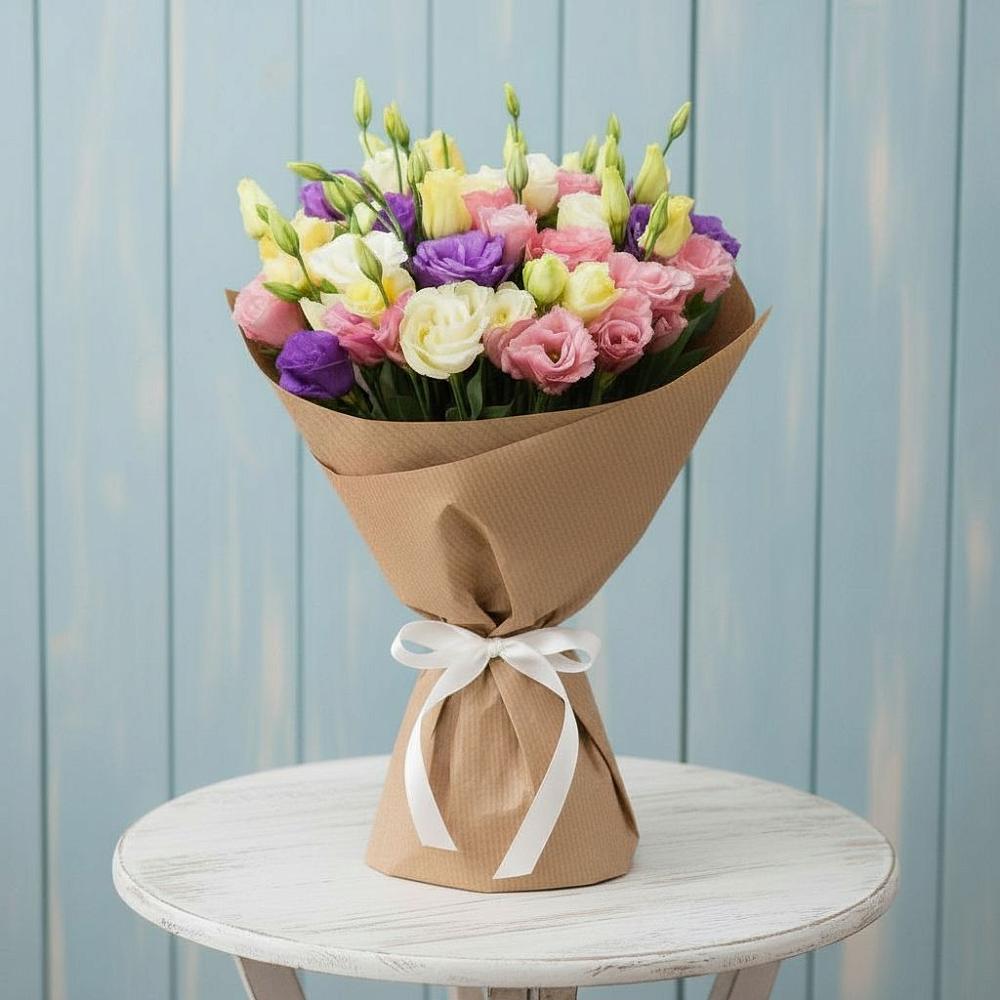 Букет цветов из: Лизиантусы в Большой Мартыновке