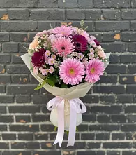 Букет цветов из:  Герберы и Хризантемы в Большой Мартыновке