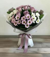Букет цветов из:  Хризантемы и Розы в Большой Мартыновке