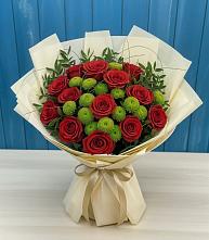 Букет цветов из:  Розы и Хризантемы в Большой Мартыновке