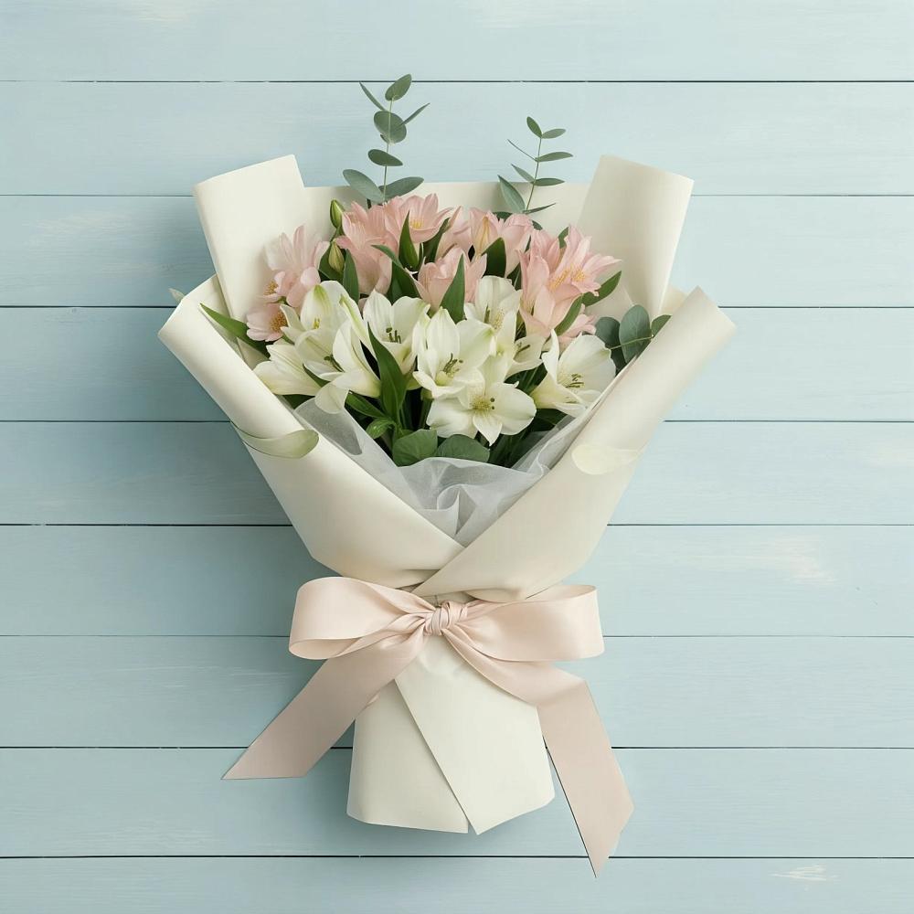 Букет цветов из: Альстромерии в Большой Мартыновке