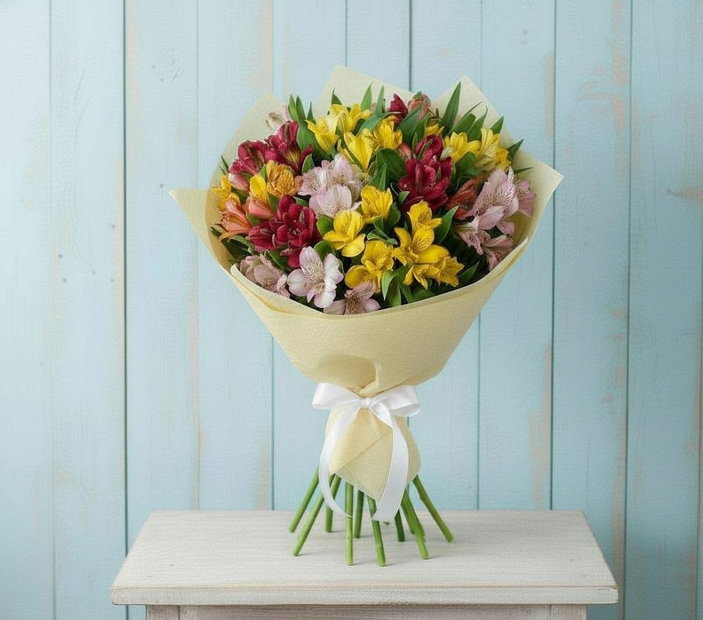 Букет цветов из: Альстромерии в Большой Мартыновке