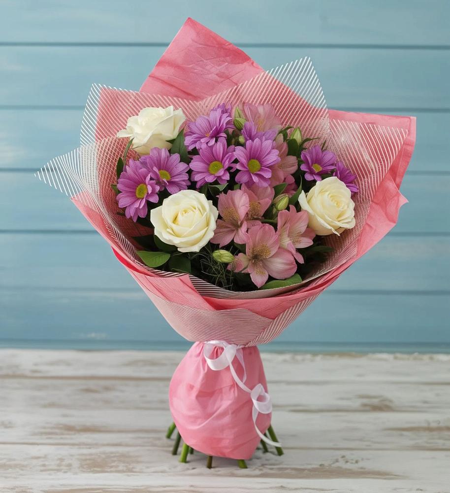 Букет цветов из: Герберы в Большой Мартыновке