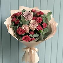 Букет цветов из:  Гвоздики и Розы в Большой Мартыновке