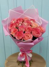 Букет 15 Розовых роз Равель #REPLACE_PRED# Большой Мартыновке