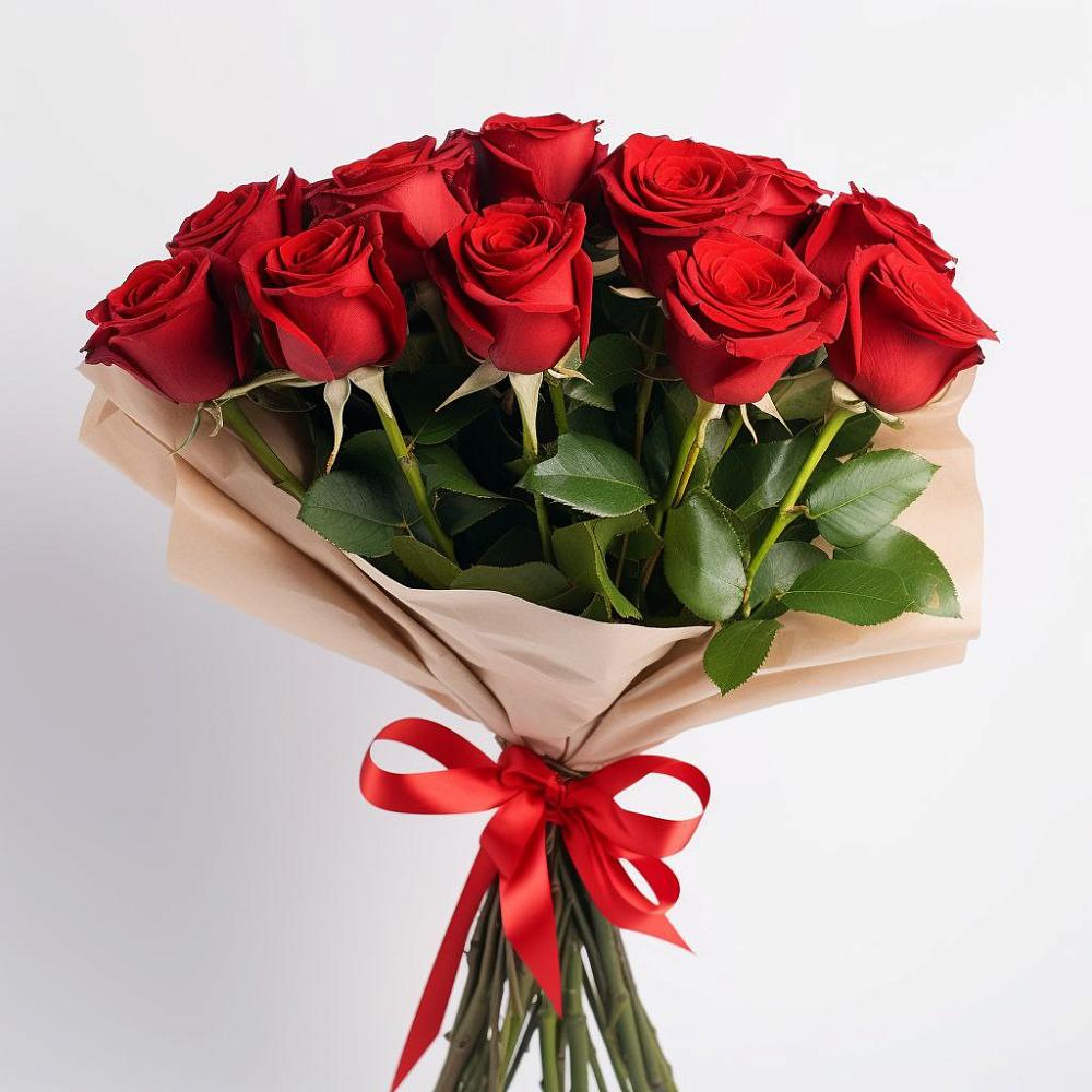 Букет 11 Красных роз Эдлесс Лав в Большой Мартыновке